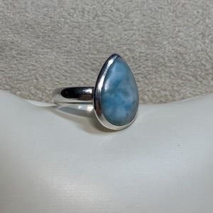 Sterling Silver Larimar Ring
